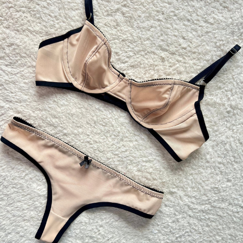 Set Balconette Tul Nude