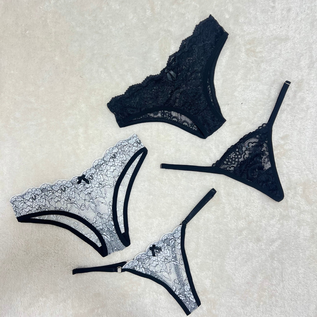 Kit 02 Bikinis y 02 Hilos BN