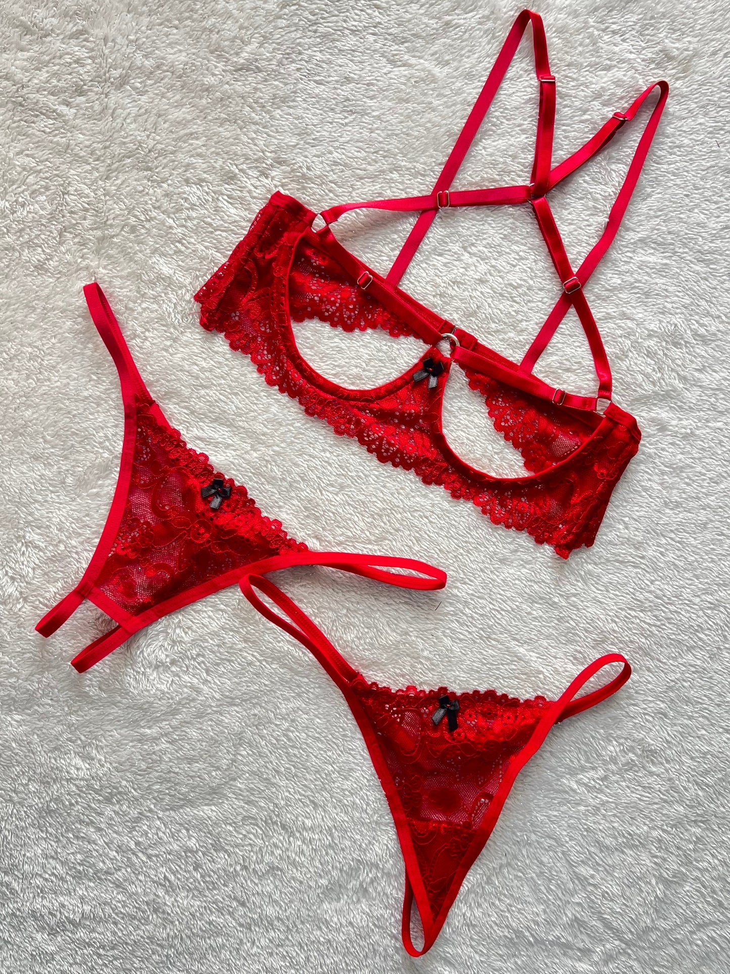 Set Leia Rojo con 02 Hilos