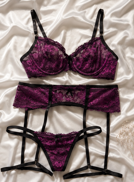 Set Morado con Bata