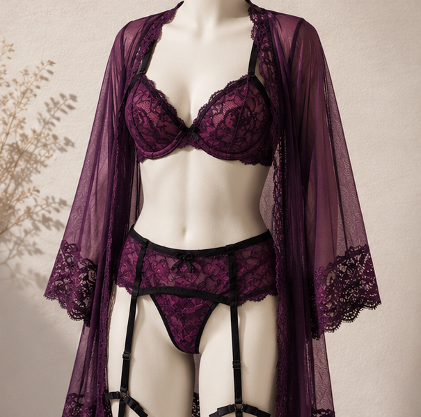 Set Morado con Bata